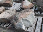 Montana Moss landscape boulders, 42 to 48 inch size
