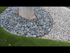 Black Mexican Beach Pebbles and Salt n Pepper Granite