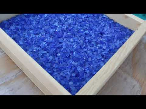 Ocean Blue Fire Glass 25 Lbs