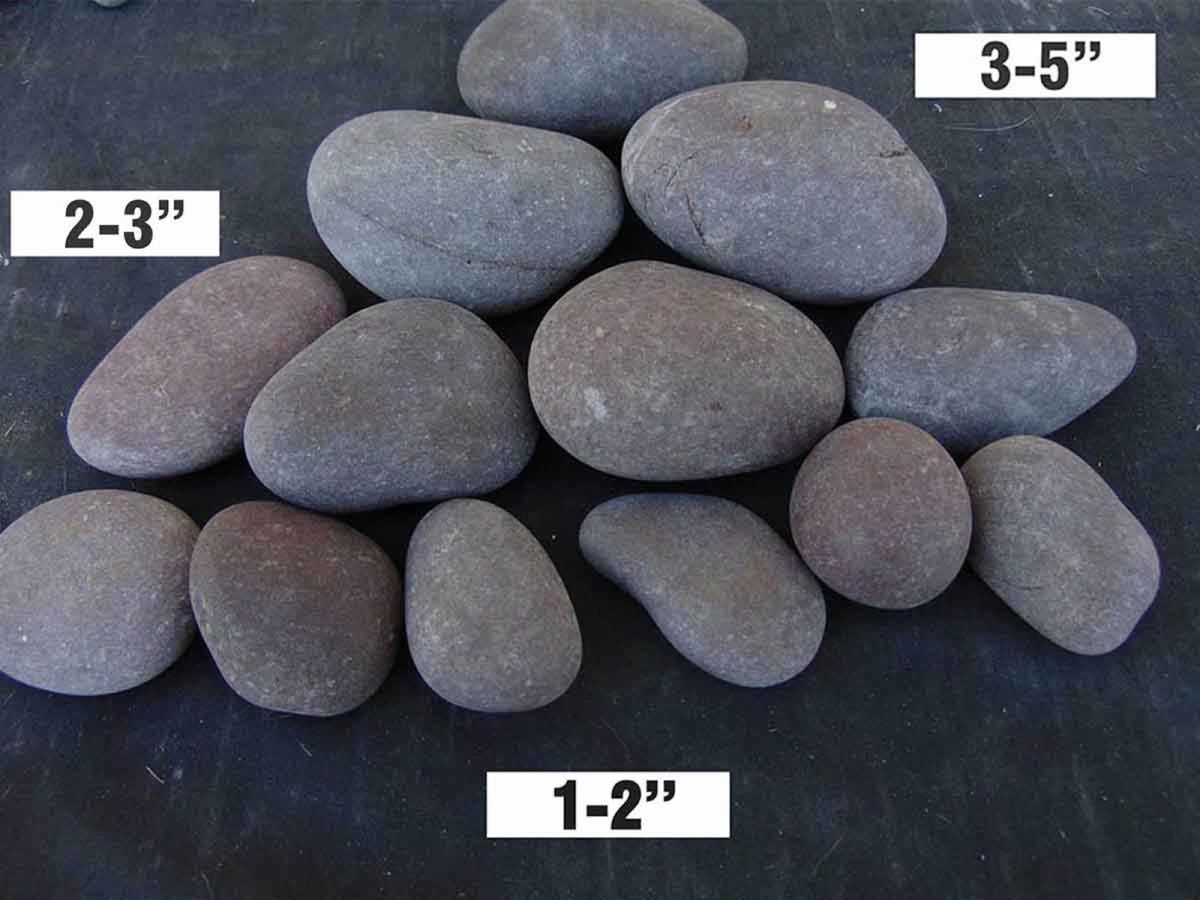 Red Mexican Beach Pebbles 2 inch - 3 inch