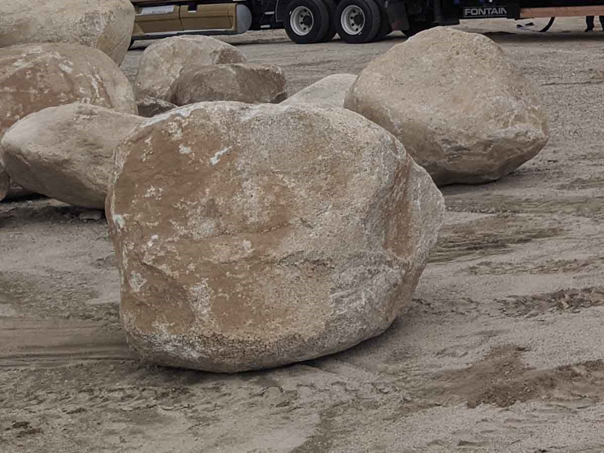 River Washed landscape boulders, 3 to 4 foot size