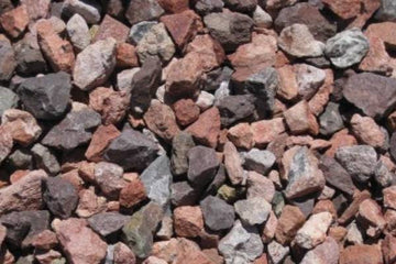 Gravilla de granito rojo rubí