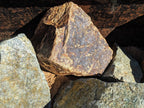 Shasta Blue n Gold Granite landscape boulders, 24 to 30 inch size