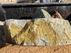 Shasta Blue n Gold Granite landscape boulders, 30 to 36 inch size
