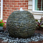 Stacked Slate Sphere - 24" Dia (61 Cm) – image 3