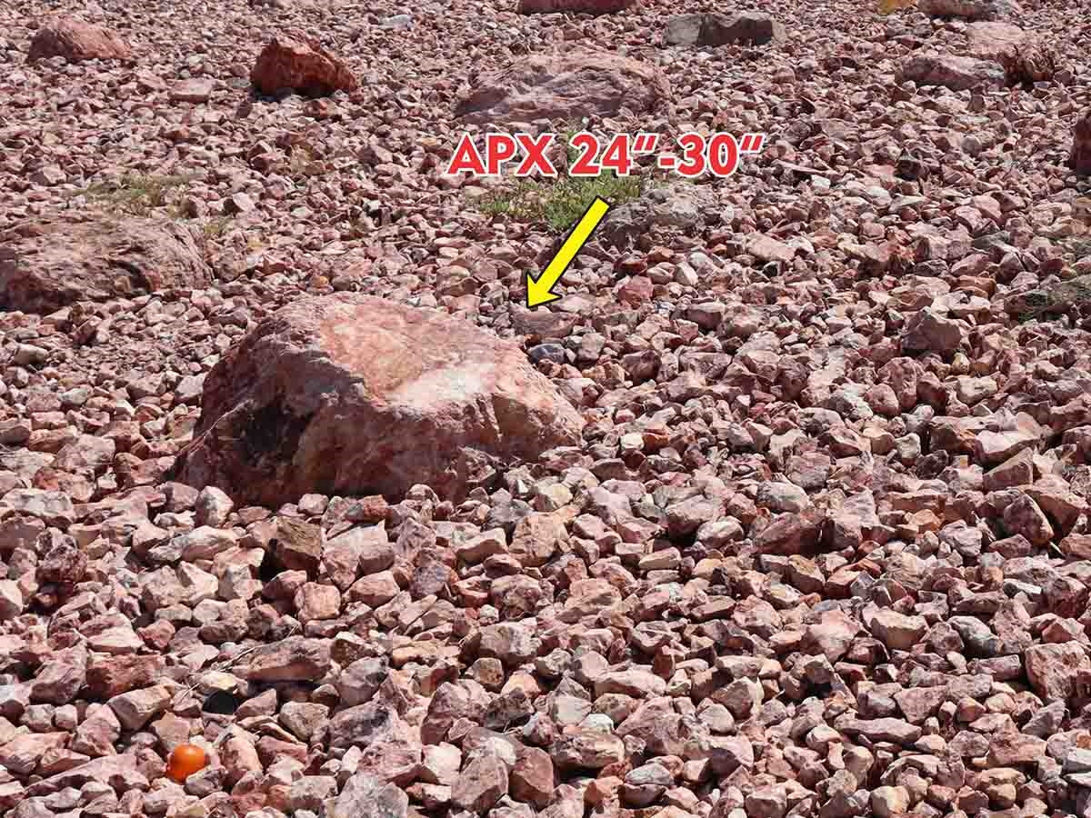 Tuscan Rose landscape boulders, 24 to 30 inch size