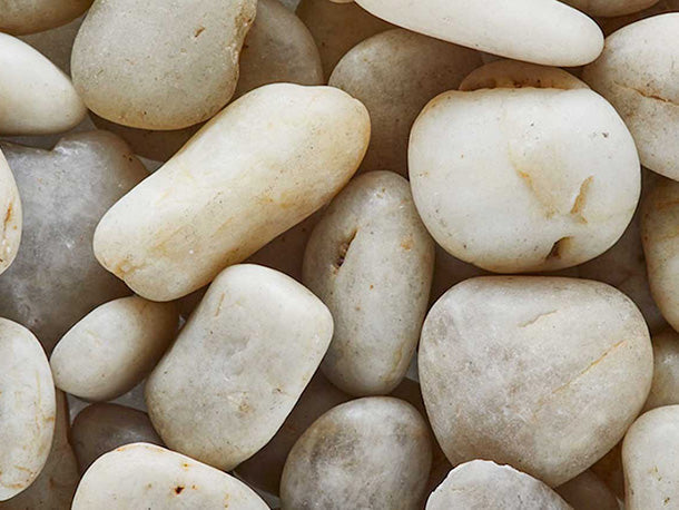 Himalaya White Polished Pebbles