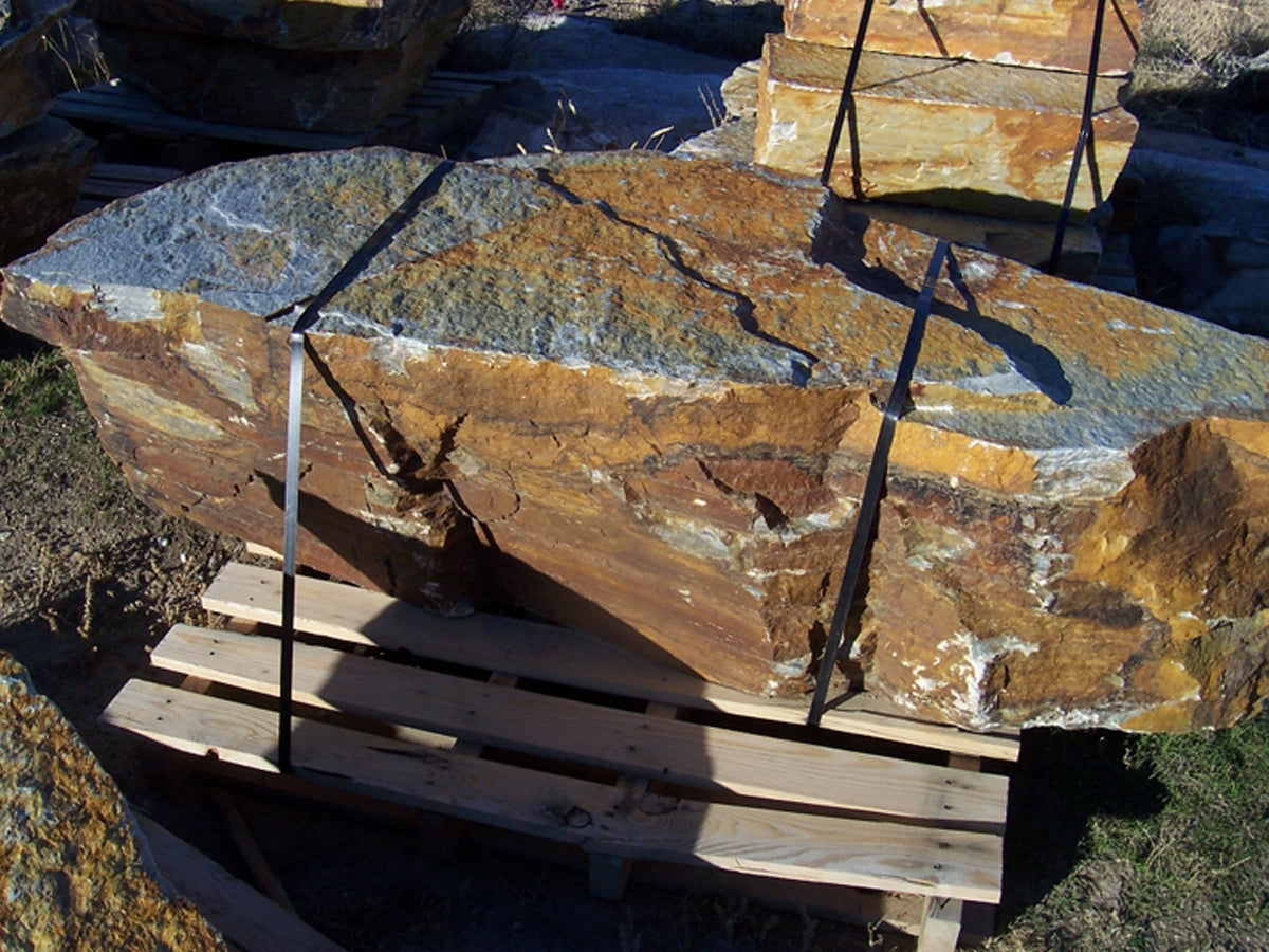 Yukon Gold specimen landscape boulder, quoted individually