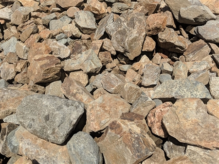 Red Gold & Silver Boulder | Direct Quarry Landscape Rocks Supply