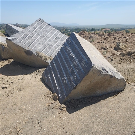 Black Granite Boulder 