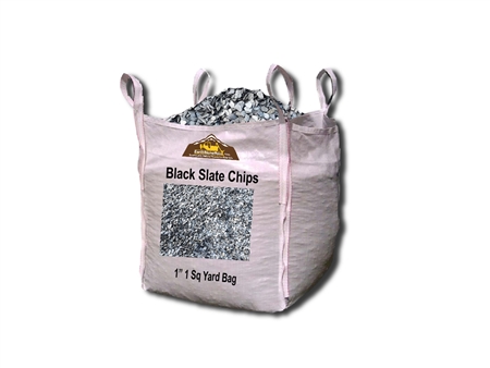 Black Slate Chips 1 Quarry Fast Shipping Landscape Supply   631LR100SSK3K 2T 